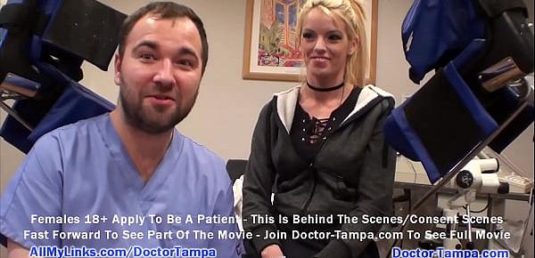 $CLOV Become Doctor Tampa While He Examines Big Tit Blonde Bella Ink For New Student Physical At GirlsGoneGyno.com